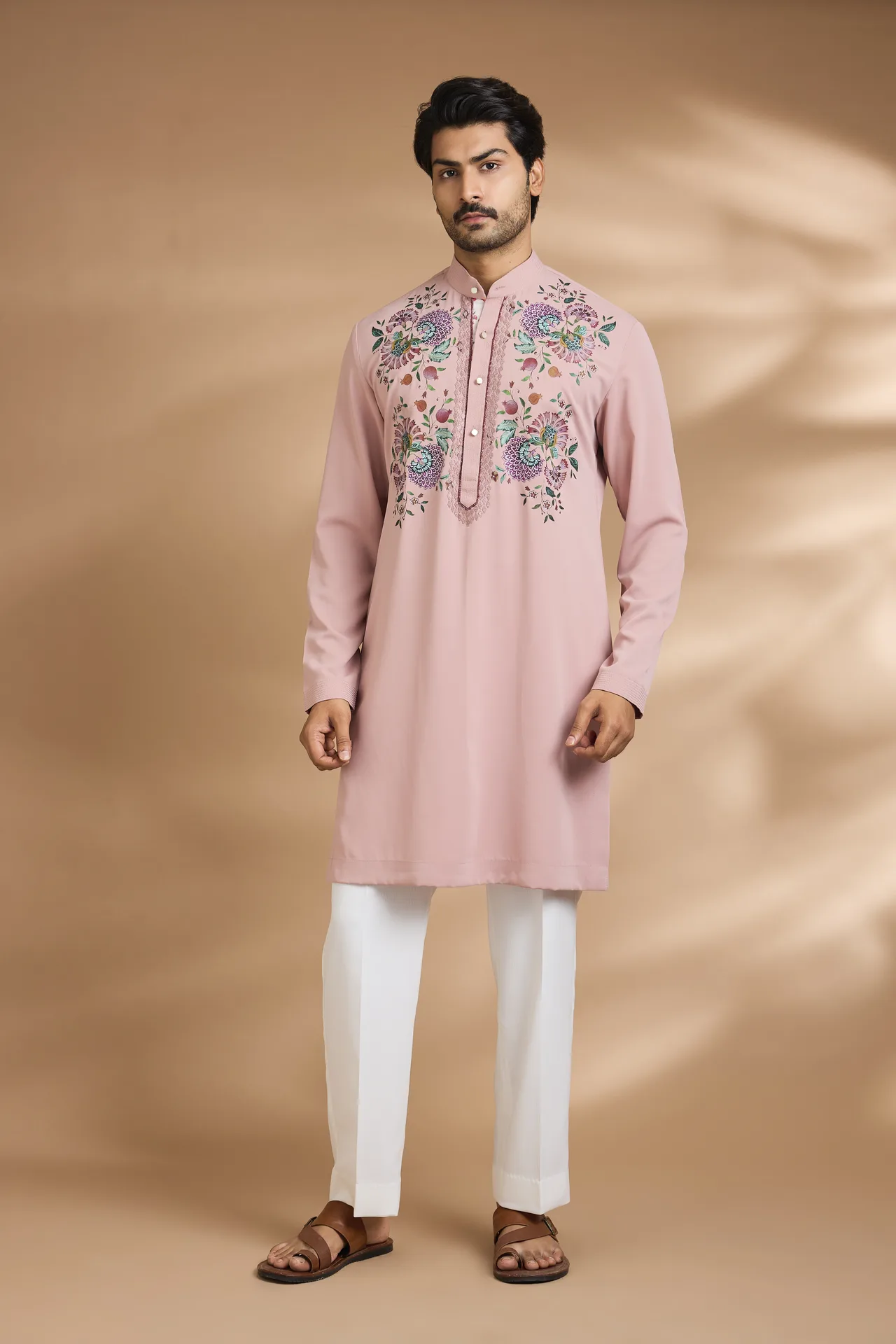 Pink printed Kurta