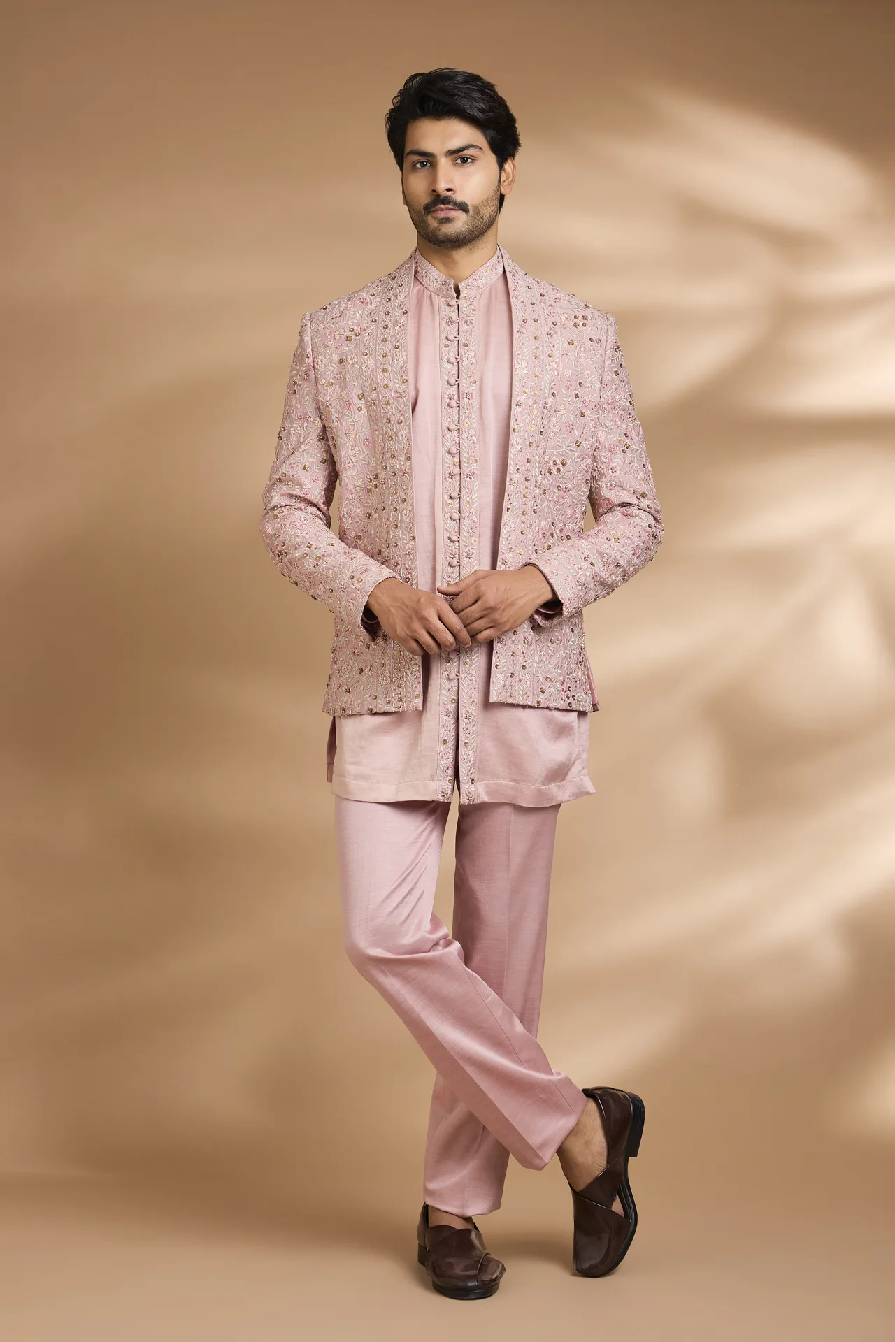 Rose Indo-Western Kurta Set